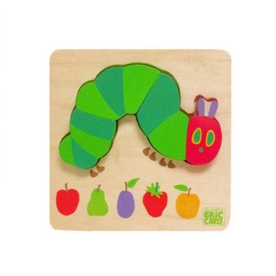 The Very Hungry Caterpillar | Joc puzzle din lemn Omida