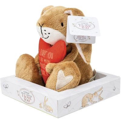 Jucarie din plus GHMILY - iepuras cu inima, 13 cm