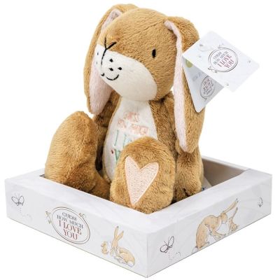 Jucarie din plus GHMILY - iepuras brodat, 13 cm