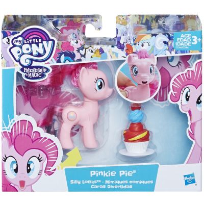 Set 2 figurine Pinkie Pie Silly Looks, 5 / 8 cm, My Little Pony