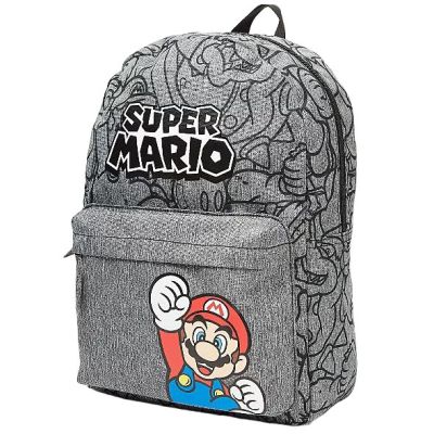 Rucsac Super Mario cu buzunar frontal, 32x25x10 cm
