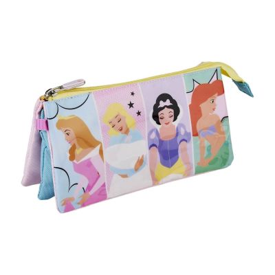 Penar Disney Princess cu 3 compartimente, 22x11,5x2 cm