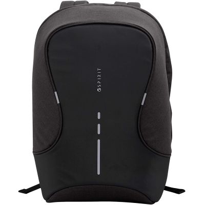 Rucsac Spirit Tech Premium, anti-furt,buzunar laptop, Negru, 48x37x18 cm