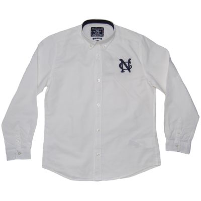 Camasa Oxford alba cu broderie (882), 10 ani / 140 cm