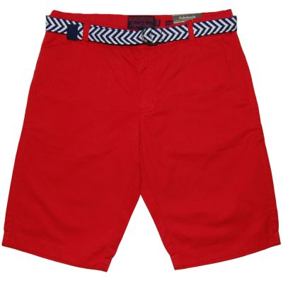 Pantaloni scurti rosii cu curea (6261), 12 ani / 152 cm
