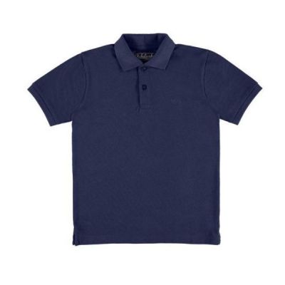 Tricou polo bleumarin cu maneca scurta (890), 12 ani / 152 cm