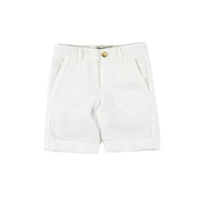 Pantaloni scurti albi din in (3200), 2 ani / 92 cm