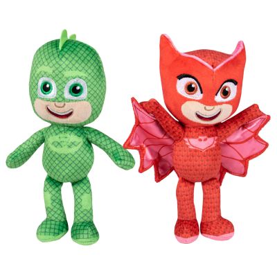 Set 2 jucarii din plus Gekko & Owlette 32 cm, PJ Masks