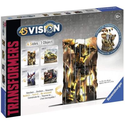Puzzle 3D cu 4 fete Transformers, Ravensburger
