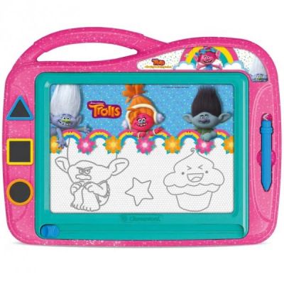 Tabla magnetica pentru desenat, Trolls, 30 x 38 cm