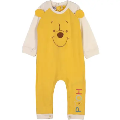 Salopeta (pijama) Winnie the Pooh cu maneca lunga si capse, 18 luni / 86 cm