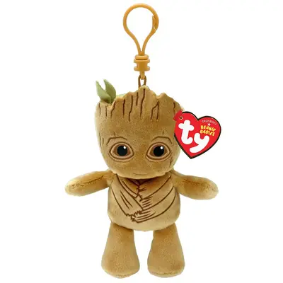 PLUS BRELOC TY 8.5CM BEANIE BABIES MARVEL GROOT VIVTY34005