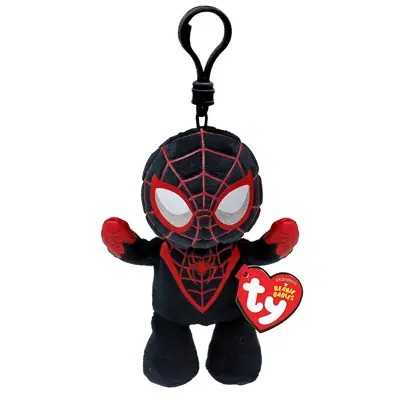 PLUS BRELOC TY 8.5CM BEANIE BABIES MARVEL MILES MORALES VIVTY34008