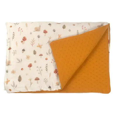Paturica Pentru Copii Nature Bambus By Amy Cu Doua Fete, 100x70cm + Cadou Rucsacel Comori Din Natura Pjb82726