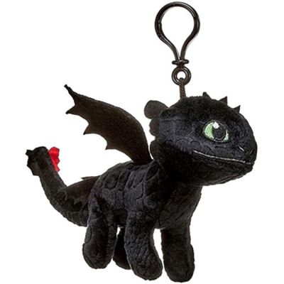 Jucarie din plus cu breloc Toothless, How to train your dragon, 20 cm