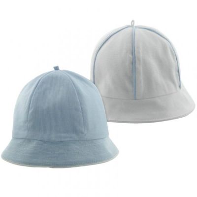 Palarie reversibila bleu/alb din (9234), 6-9 luni, 75 cm