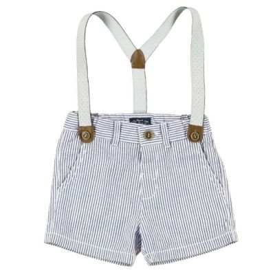 Pantaloni bleu scurti cu bretele (1245), 12 luni, 80 cm