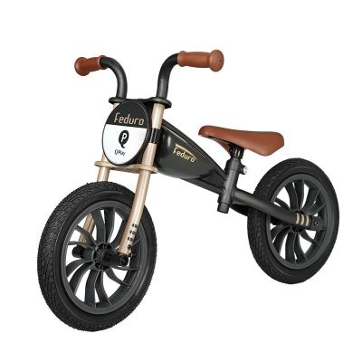Balance bike qplay feduro negru-auriu smb3250fed60pl
