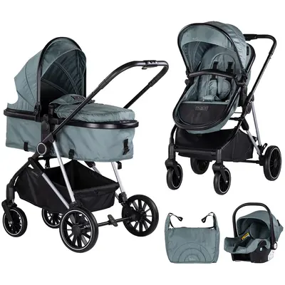 Carucior chipolino aura 3 in 1 basil hubst-kkaur02505ba