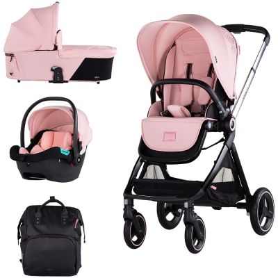 Carucior chipolino elite 3 in 1 pink marshmallow hubkket02504pm