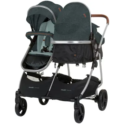 Carucior gemeni chipolino duo smart 3 in 1 basil hubst-kbds02504ba