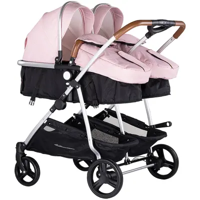 Carucior gemeni chipolino duo smart 3 in 1 pink marshmallow hubst-kbds02506pm
