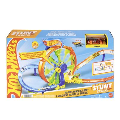 HOT WHEEL STUNT TRACKS CURSA LANSARE RAPIDA IN BUCLA VIVMTJBX65