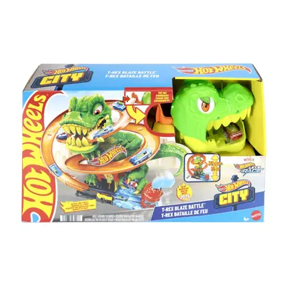 HOT WHEELS CITY SET STATIA DE POMPIERI SI BATALIA CU TREX VIVMTJBM73
