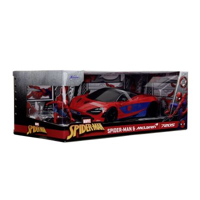 JADA MARVEL SET FIGURINA SPIDER MAN SI MASINUTA METALICA MCLAREN 720S SCARA 1 LA 24 VIV253225034