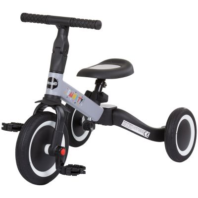 Tricicleta si bicicleta chipolino smarty 2 in 1 grey hubtrksm02301gy