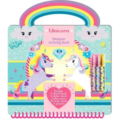 Carte cu activitati - unicorni