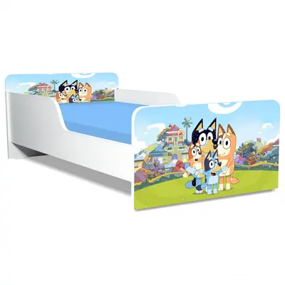 Pat Bluey Gama Creativ, cu Saltea SafeNest 160x80 Cm, 2-12 Ani  Ptv8204