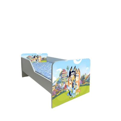 Pat Bluey Gama Sleepy, cu Saltea SafeNest 140x70 Cm, 2-8 Ani  Ptv7723