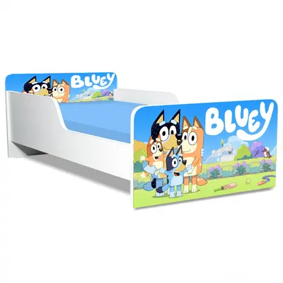 Pat Bluey 2 Gama Creativ, cu Saltea SafeNest 130x60 Cm, 2-6 Ani  Ptv8210