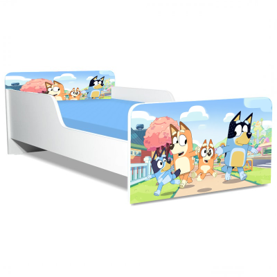 Pat Bluey 3 Gama Creativ, cu Saltea SafeNest 160x80 Cm, 2-12 Ani  Ptv8233