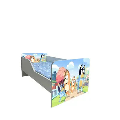 Pat Bluey 3 Gama Sleepy, cu Saltea SafeNest 160x80 Cm, 2-12 Ani  Ptv7776