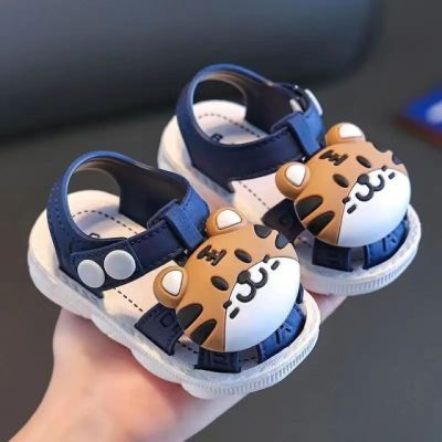 Sandalute bleumarine pentru baietei - tigrisor mbtui06