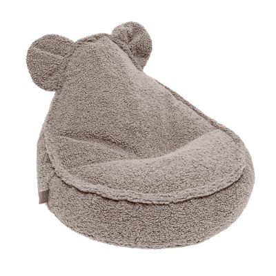 Fotoliu Puf Pentru Copii  Meowbaby Bearly, Oeko-tex, Gri Deschis, 58x50x67cm Pjbbstg001ie
