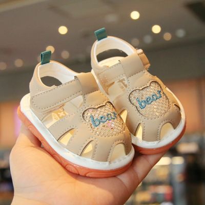 Sandalute crem cu piuitoare - bear md2025su17-1-sa42