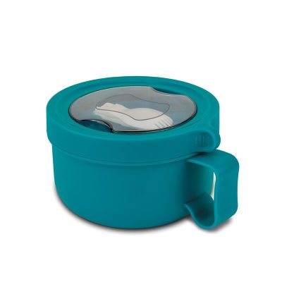 Recipient rotund pentru alimente din oțel inoxidabil "we care", verde teal, 850ml smb10-262-030