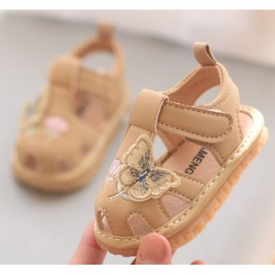 Sandalute crem cu piuitoare - fluturas md2025su12-1-sa47