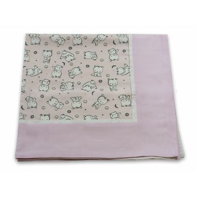 Paturica Baby Bear roz, cu spate finet KDEPF80X80BBR