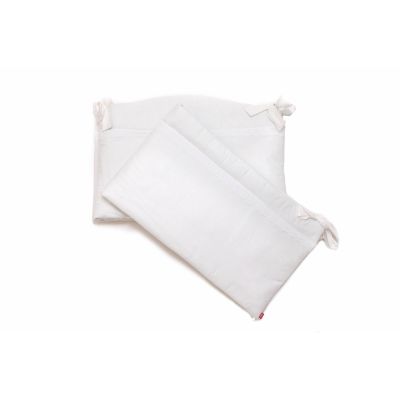 Set protectii patut Alb cu dantela, din bumbac, 50x100 cm KDE20NBACDBABY