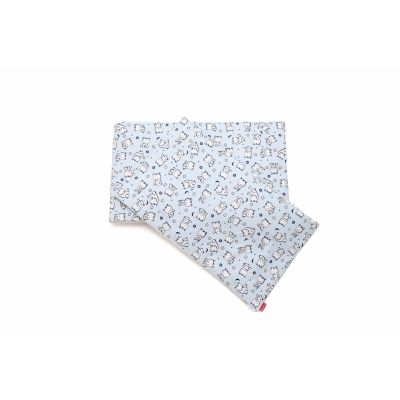 Set protectii patut Baby Bear albastru, din bumbac, 63x127 cm KDE35NBBBA63127