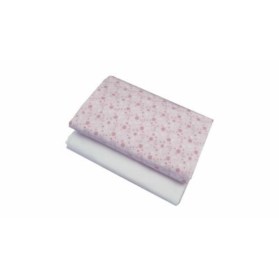 Set cearceafuri Pink Moon, cu elastic, din bumbac, 60x120 cm KDECE260120PKMOO