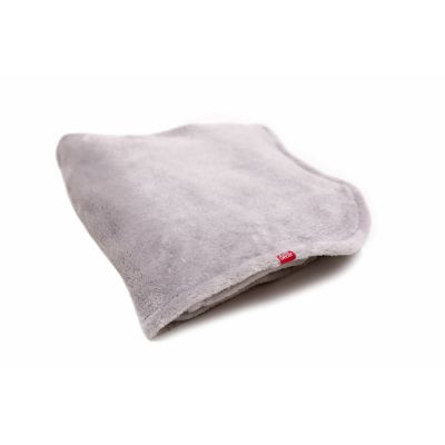 Paturica pufoasa de plus gri, din polyester, 120x150 cm KDEPPG120150