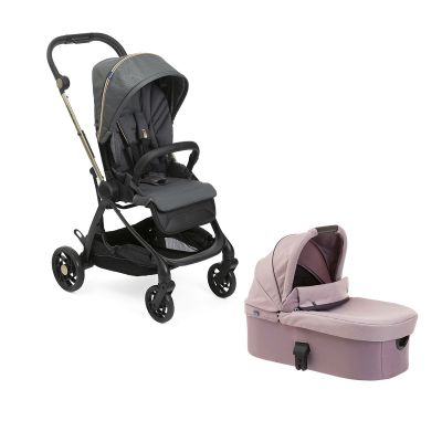 Carucior copii 2 in 1 Chicco One4Ever, 2 sezuturi sport, CityMapRelux/Orchid, de la nastere la 22Kg CHC7988157+7946120+79685-8