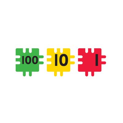 Joc educativ matematic Sute, Zeci, Unitati, 450 piese @ Nexus KDGNX750450