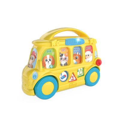 Jucarie bilingva interactiva Chicco autobuzul scolar, italiana-engleza, 9-36luni CHC1129700-1