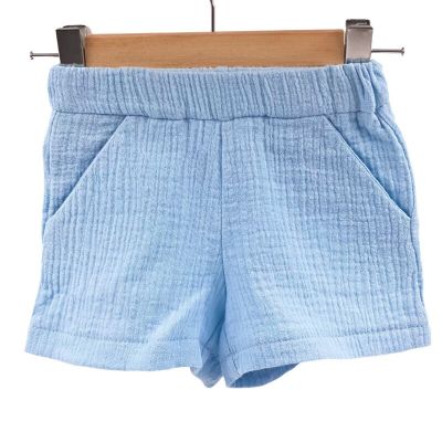 Pantaloni scurti de vara pentru copii, din muselina, Bluebird, 2-3 ani KDEPSVCM23BLUEBIRD